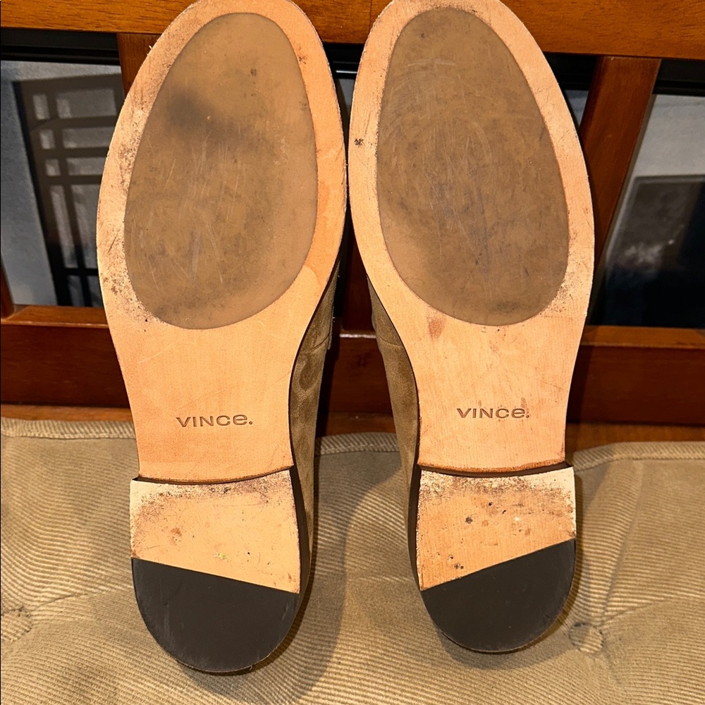 Vince Camuto Premium Dress Men's Tan Suede Loafers.  These loafers are perfect. - Picture 7 of 12